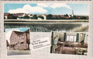 97535 Brebersdorf (Wasserlosen), Gasthaus Drei Kronen, ca. 1965