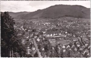 77716 Haslach im Kinzigtal, Luftaufnahme, ca. 1955