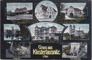 07639 Bad Klosterlausnitz, u.a. Bahnhof, Rathaus, ca. 1905