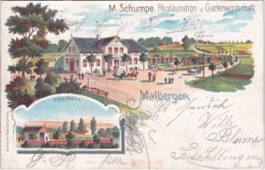 49124 Malbergen (Georgsmarienhütte), Farblitho, ca. 1900