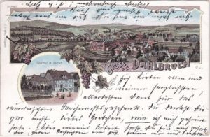 57271 Dahlbruch (Hilchenbach), Gasthof Selzer, Farblitho, ca. 1895