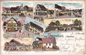 73660 Unterurbach (Urbach im Remstal), Farblitho, ca. 1900