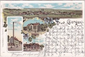 89537 Giengen an der Brenz, u.a. Neubau, Farblitho, ca. 1900