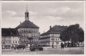 01877 Bischofswerda, Marktplatz, Rathaus, ca. 1940