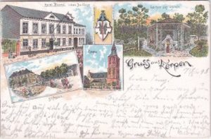 50171 Kerpen, Hotel Brand, Farblitho, ca. 1895