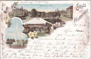 30167 Hannover, u.a. Herrenhäuser Allee, Farblitho, ca. 1900