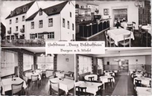 56332 Burgen (Mosel), Gasthaus Burg Bischofstein, ca. 1960
