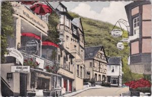56341 Bornhofen am Rhein (Kamp-Bornhofen), Burgenstraße, ca. 1960