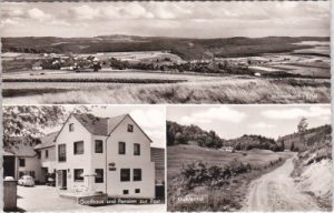56769 Mannebach (Eifel), Gasthaus Zur Post, ca. 1960