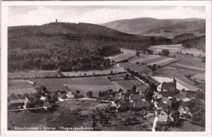 64397 Neunkirchen im Odenwald (Modautal), Luftaufnahme, ca. 1950