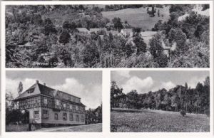 64678 Winkel im Odenwald (Lindenfels), u.a. Gasthaus, ca. 1950