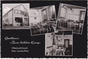 76877 Offenbach an der Queich, Gasthaus zum kühlen Krug, ca. 1955