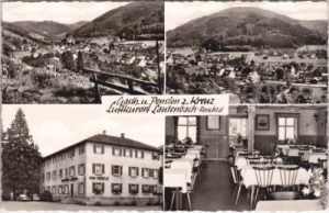 77794 Lautenbach/Renchtal (Ortenaukreis), Gasthaus Kreuz, ca. 1960