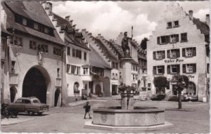 79843 Löffingen/Schwarzwald, Straßenansicht, ca. 1955