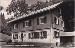 87561 Tiefenbach (Oberstdorf im Allgäu), Gasthaus Weidach, ca. 1955