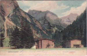 87561 Oytal (Oberstdorf im Allgäu), Wirtschaft Oytalhaus, ca. 1905