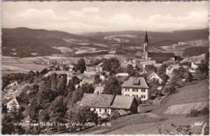 94065 Waldkirchen (Niederbayern), Ortsansicht, ca. 1960