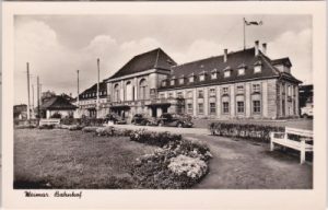 99423 Weimar, Bahnhof, ca. 1955