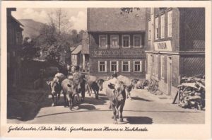 98528 Goldlauter-Heidersbach (Suhl), Konsum-Gasthaus, ca. 1955