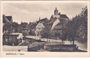 97337 Dettelbach am Main, Straßenansicht, ca. 1950