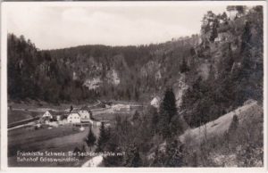 91327 Gößweinstein, Sachsenmühle, Bahnhof, ca. 1930