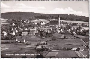 94065 Waldkirchen (Niederbayern), Ortsansicht, ca. 1955