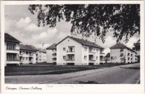 91052 Erlangen, Siemens-Siedlung, Straßenansicht, ca. 1950