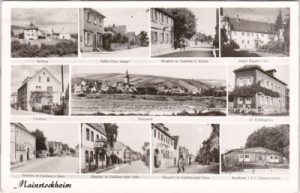 97320 Mainstockheim, u.a. Sportheim, Kindergarten, ca. 1955