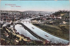 97070 Würzburg, Stadtansicht vom Steinberg, ca. 1910