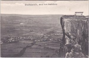 96231 Bad Staffelstein (Oberfranken), Blick vom Staffelberg, ca. 1905