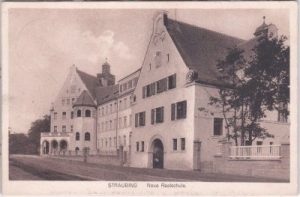 94315 Straubing an der Donau, Neue Realschule, ca. 1915