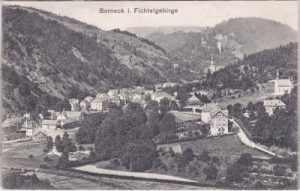 95460 Berneck im Fichtelgebirge, Ortsansicht, ca. 1905