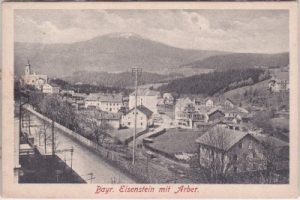 94252 Bayerisch Eisenstein, Straßenansicht, ca. 1905