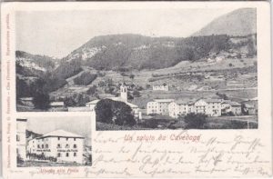 Gofidach (Cavedago/Trentino), u.a. Gasthaus, ca. 1905