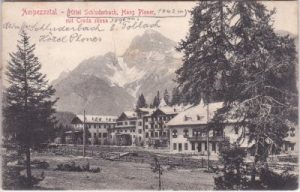 Schluderbach (Toblach/Südtirol), Hotel von Hans Ploner, ca. 1905