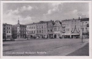 Lissa/Wartheland (Leszno), Posen, Marktplatz, ca. 1935