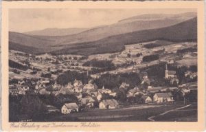 Bad Flinsberg im Isergebirge, Ortsansicht, ca. 1930