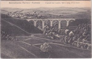 Lewin/Kreis Glatz (Lewin Kłodzki), Viadukt, Eisenbahnlinie, ca. 1920