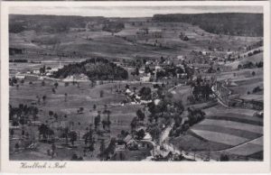 Haselbach im Riesengebirge (Pfaffendorf), Ortsansicht, ca. 1930