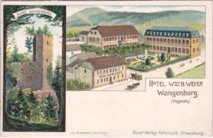 Wangenburg/Elsass (Wangenbourg-Engelthal), Farblitho, ca. 1900