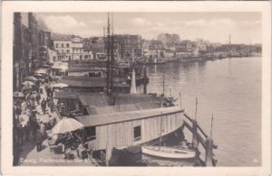 Danzig, Fischmarkt an der Mottlau, ca. 1930