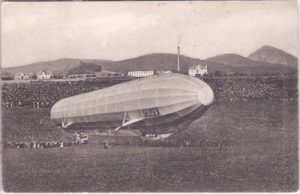 Haida (Novy Bor), Landung Luftschiff Zeppelin "Sachsen" 1913