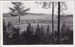 Mährisch Schönberg (Sumperk), Ortsansicht, ca. 1935