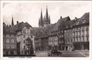 Eger (Cheb), Straßenansicht, ca. 1945