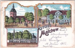 13051 Malchow (Berlin-Hohenschönhausen), Farblitho, ca. 1905