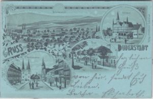 37115 Duderstadt (Eichsfeld), Mondschein-Litho, ca. 1900