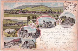 99976 Lengenfeld unterm Stein (Eichsfeld), Farblitho, ca. 1900