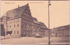 09599 Freiberg in Sachsen, Untermarkt, ca. 1915