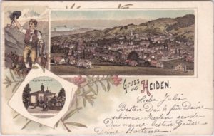 Heiden (Appenzell Außerrhoden), Farblitho, ca. 1895