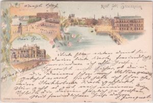 Stockholm, Farblitho, ca. 1895